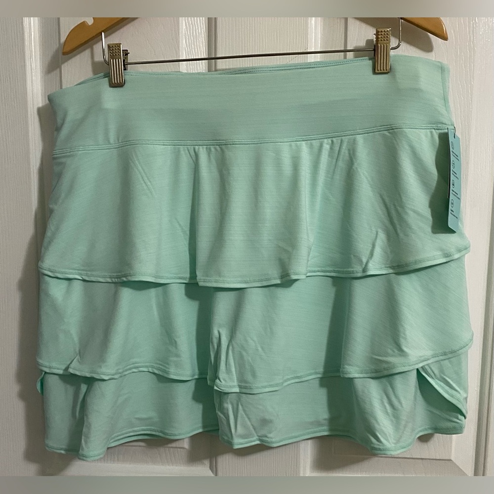IDEALOGY.. WOMENS Mint Green Layered Women's Skort - Picture 6 of 10
